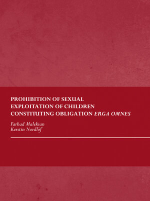 cover image of Prohibition of Sexual Exploitation of Children Constituting Obligation Erga Omnes